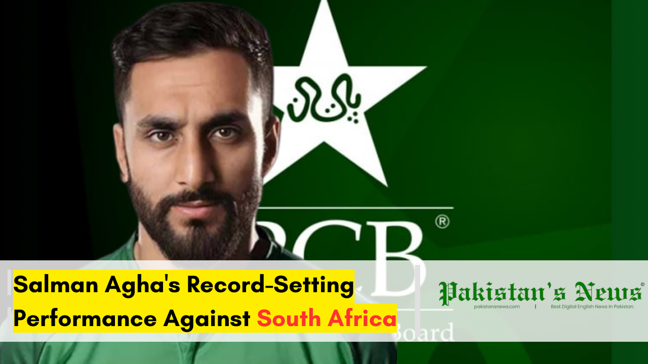 Salman Agha’s Record-Breaking All-Round Show Stuns South Africa | Pakistan's News 12:30 PM